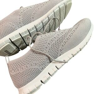 Cole Haan ZERØGRAND Oxford Sneakers Pewter Knit Size 9 | Modern Comfort Chic